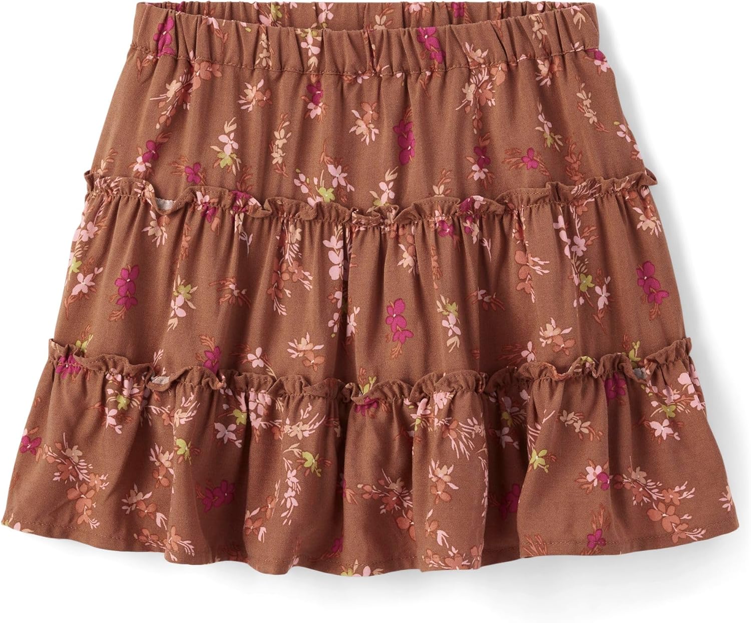 Girls Pink Paperbag Waist Utility Skirt with Tie Belt - Image 5